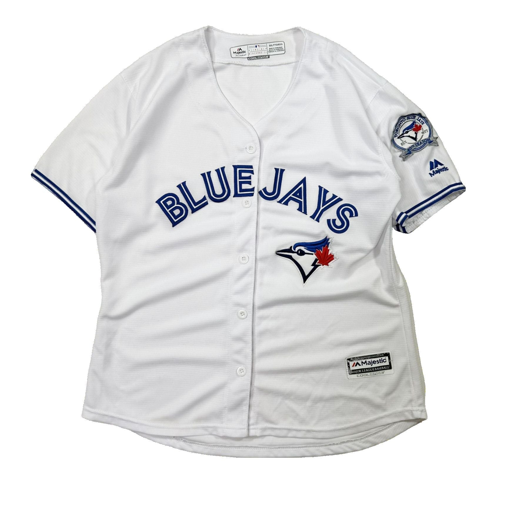 Authentic Toronto Blue Jays 40th Season Patch Baseball Jersey SouthmeadAndCo