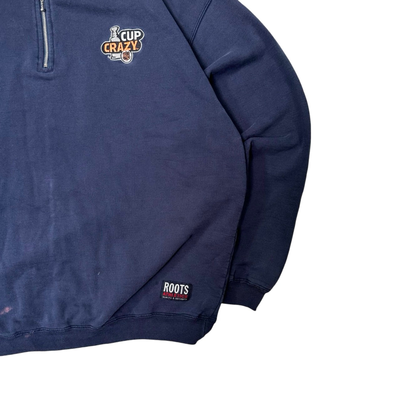 Vintage 90s Roots Cup Crazy NHL Quarter Zip Sweater SouthmeadAndCo
